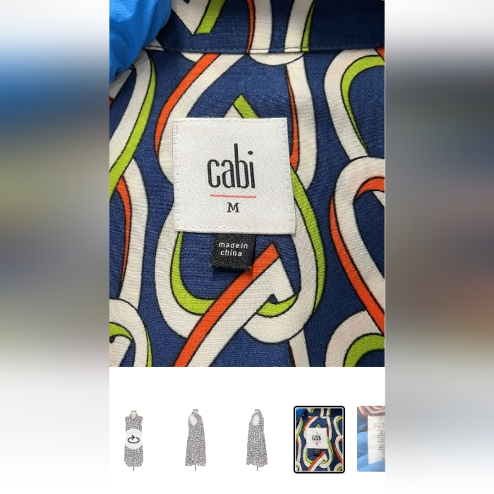 CAbi Amour Dress OR Open Vest Sz Medium Hearts Excellent condition - Picture 2 of 11